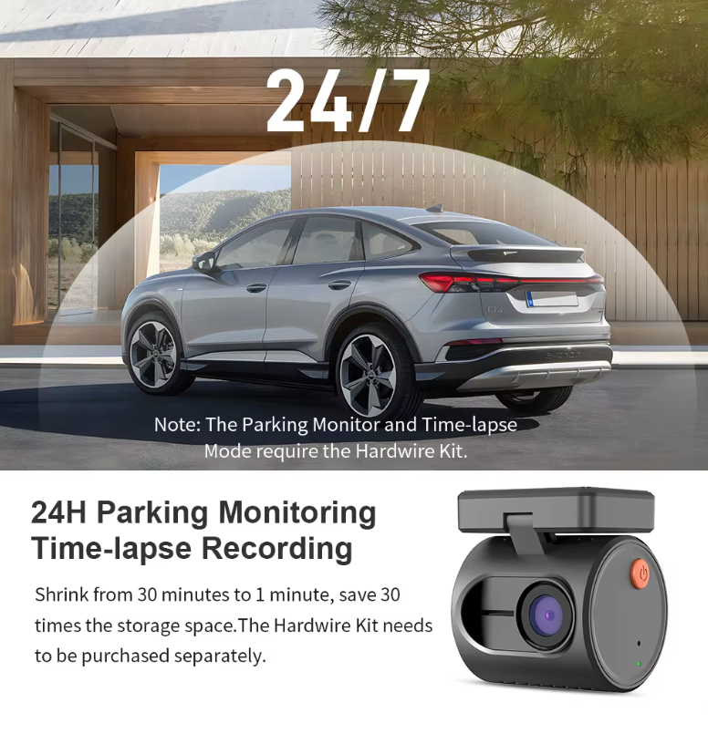 KAWA Dash Cam MINI 3, 2K 1296P
