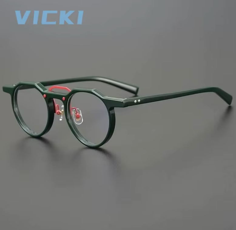 VICKI Designer Plate Glasses Frame Irregular