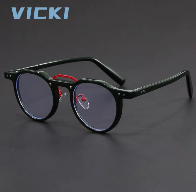 VICKI Designer Plate Glasses Frame Irregular