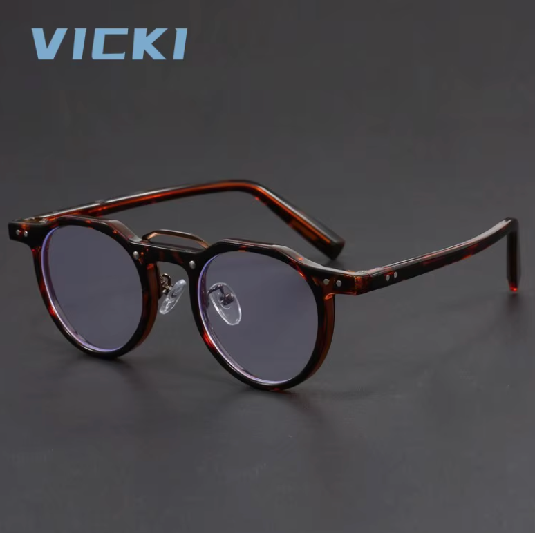 VICKI Designer Plate Glasses Frame Irregular